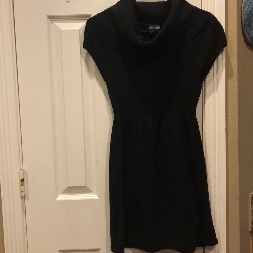 Black sweater dress